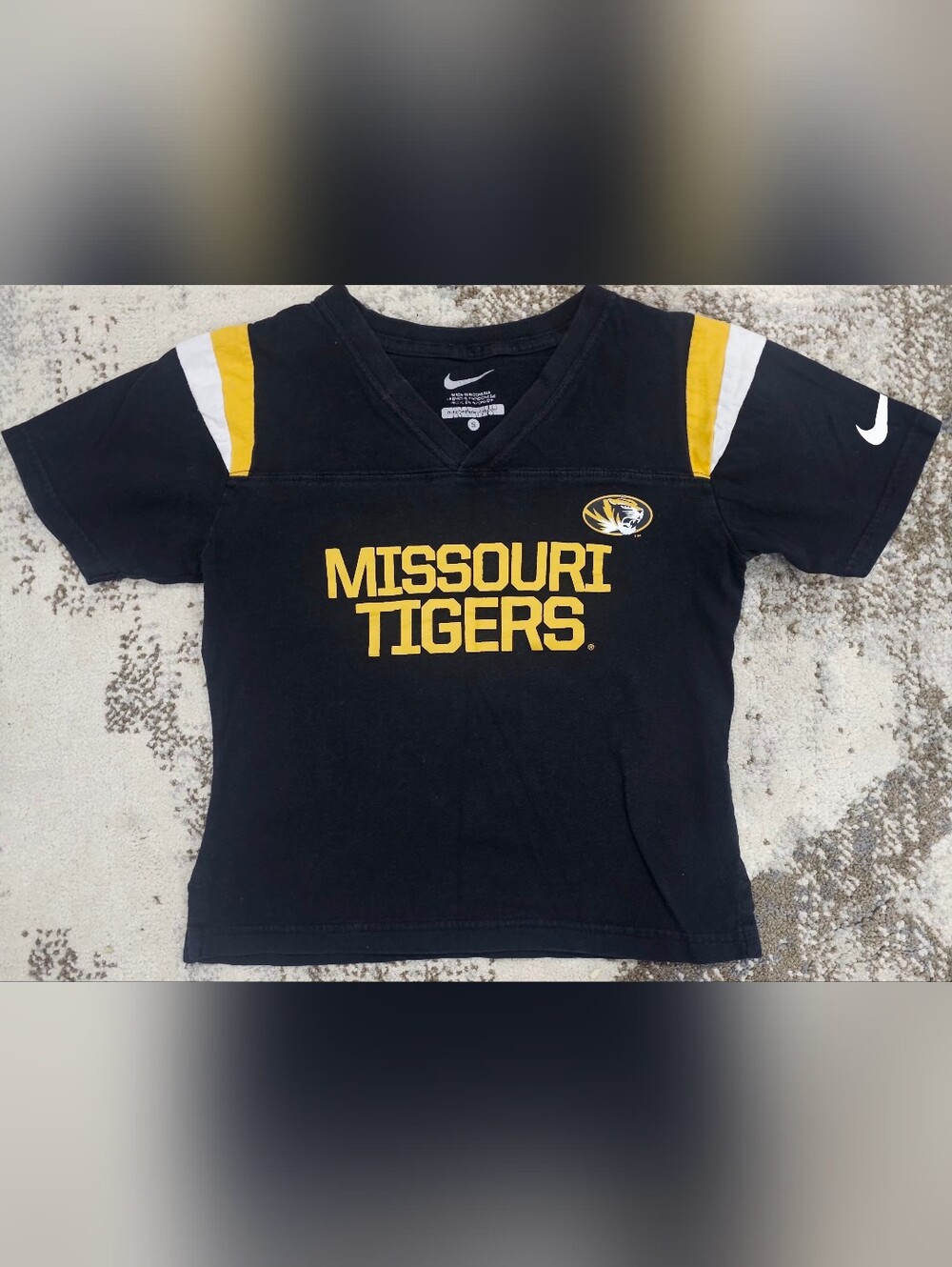 Nike Black & Gold Missouri Tigers Short Sleeve Tee